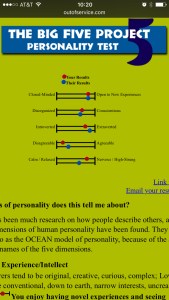 Big 5 - John results